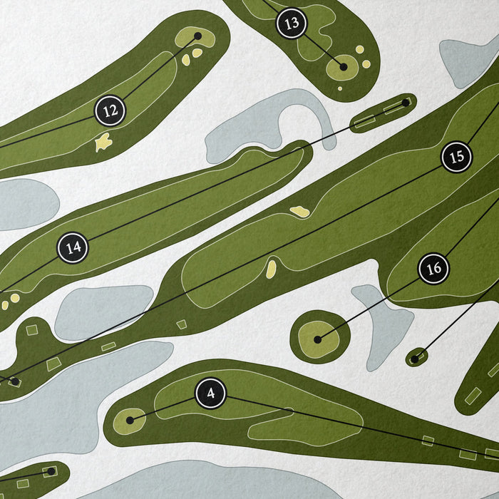 Old Natchez Country Club | Golf Course Print | Close Up