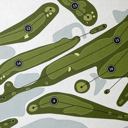 Old Natchez Country Club | Golf Course Print | Close Up