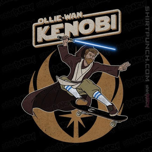 Daily_Deal_Shirts Magnets / 3"x3" / Black Ollie-Wan Kenobi