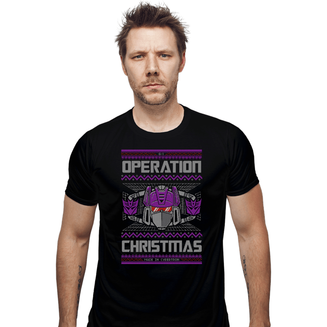 Shirts Fitted Shirts, Mens / Small / Black Operation Christmas