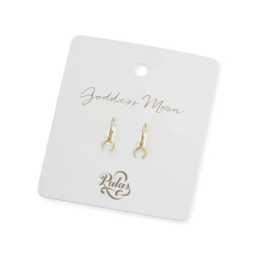 Palas Goddess Moon Hoop Earrings