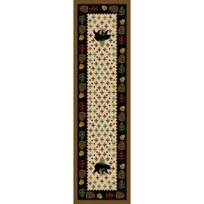 Image of an area rug, Patchwork Bear - Natural