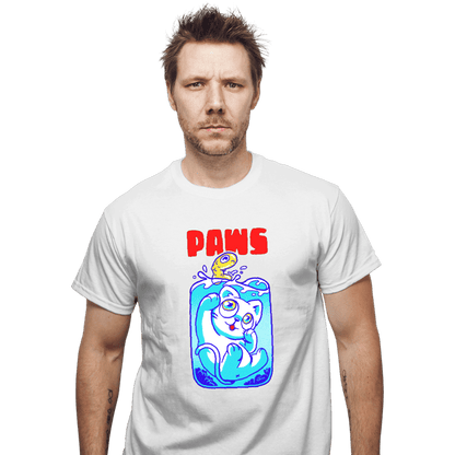 Shirts T-Shirts, Unisex / Small / White Paws