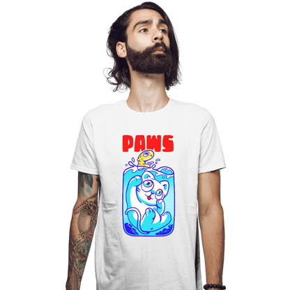 Shirts Fitted Shirts, Mens / Small / White Paws