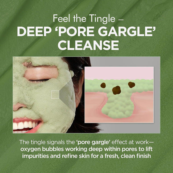 P.CALM Holy Basil Bubble Deep Mask 90g قناع بي.كالم العميق برغوة الريحان المقدس - Princess Cosmetics Qatar