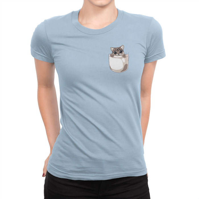 Peek-a-Boo Nala Ladies Shirt Baby Blue
