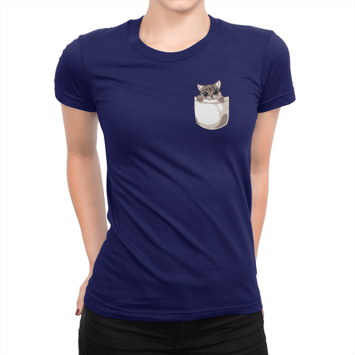 Peek-a-Boo Nala Ladies Shirt Navy