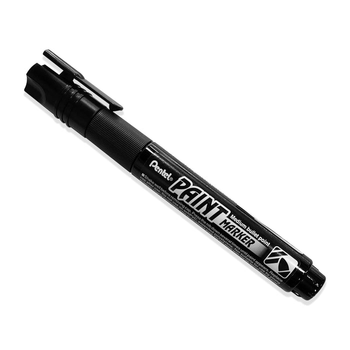 Black Pentel paint marker with a medium bullet point.