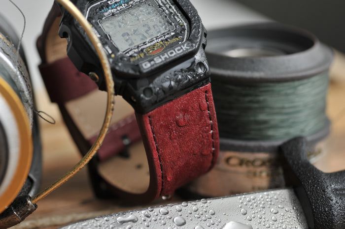 Performance Leather Water Resistant G-Shock Replacement Watch Strap