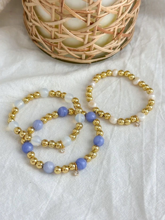 Periwinkle Shayla Stretch Bracelet by Annabanana - Lifestyle View - AnnaBanana