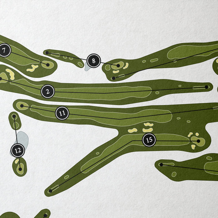 Perry Park Country Club | Golf Course Print | Close+Up