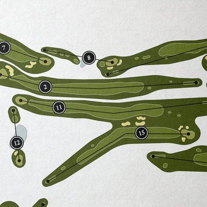 Perry Park Country Club | Golf Course Print | Close+Up