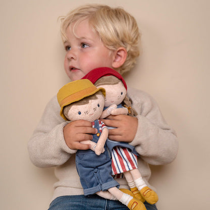 Kuschelpuppe Farmer Jim mit Name als Begleiter für Kinder