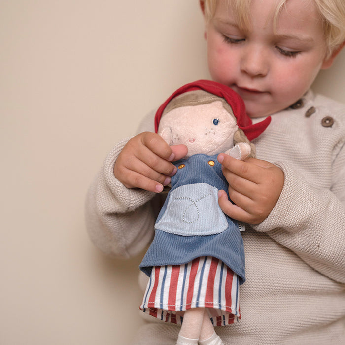 Kuschelpuppe Rosa, 35 cm groß, als Begleiterin für Kinder