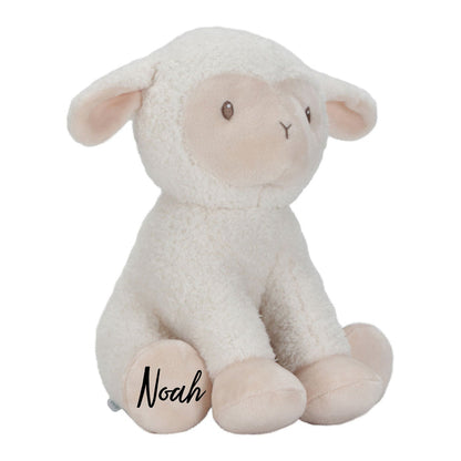 Personalisiertes Kuscheltier Schaf mit Name in der Produktansicht
