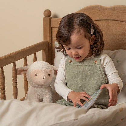 Kuscheltier Schaf aus weichem Polyester für Babys ab Geburt