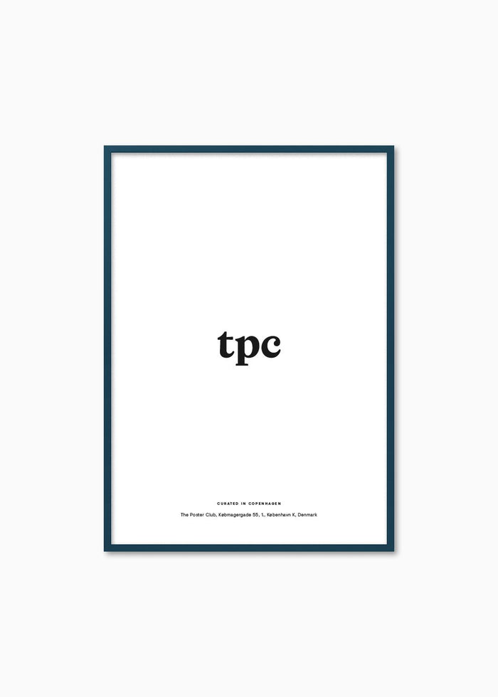 Petrol Wood Frame - The Poster Club