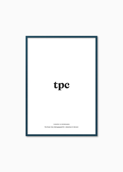 Petrol Wood Frame - The Poster Club