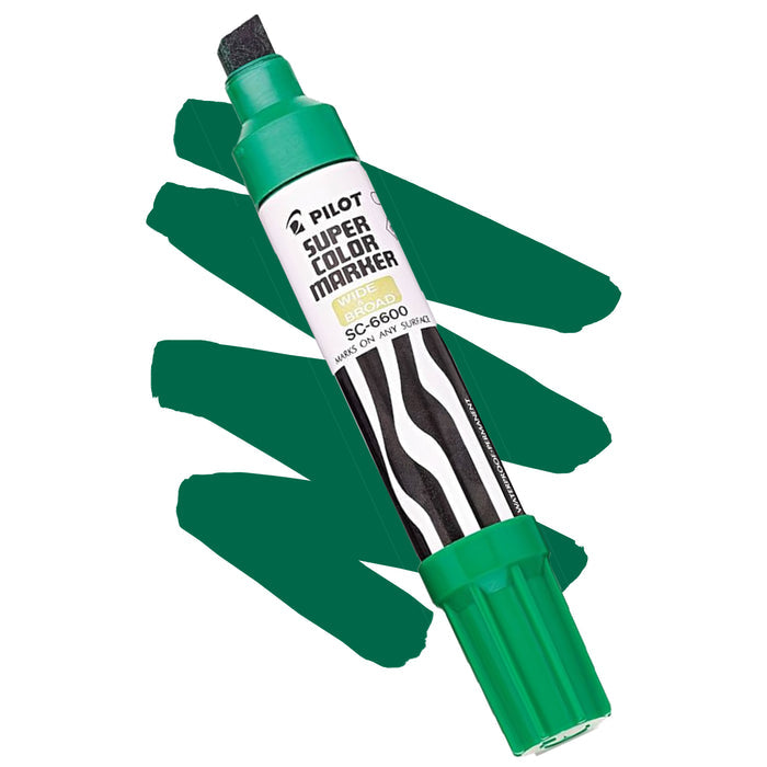 Pilot extra large jumbo xylene based marker in green.