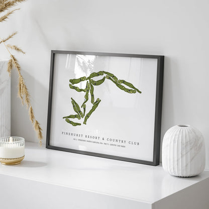 Pinehurst Resort & Country Club - No 2 | Golf Course Print | On Table