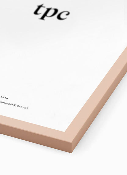 Pink wood frame