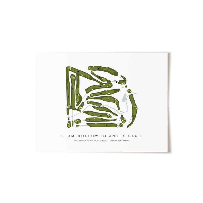 Plum Hollow Country Club | Golf Course Print | Unframed