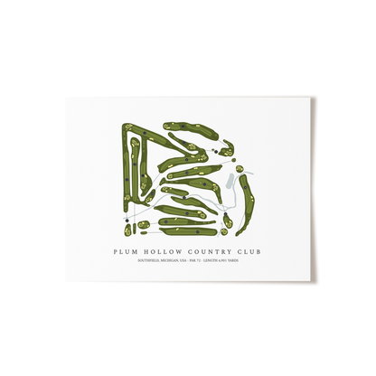 Plum Hollow Country Club | Golf Course Print | Unframed