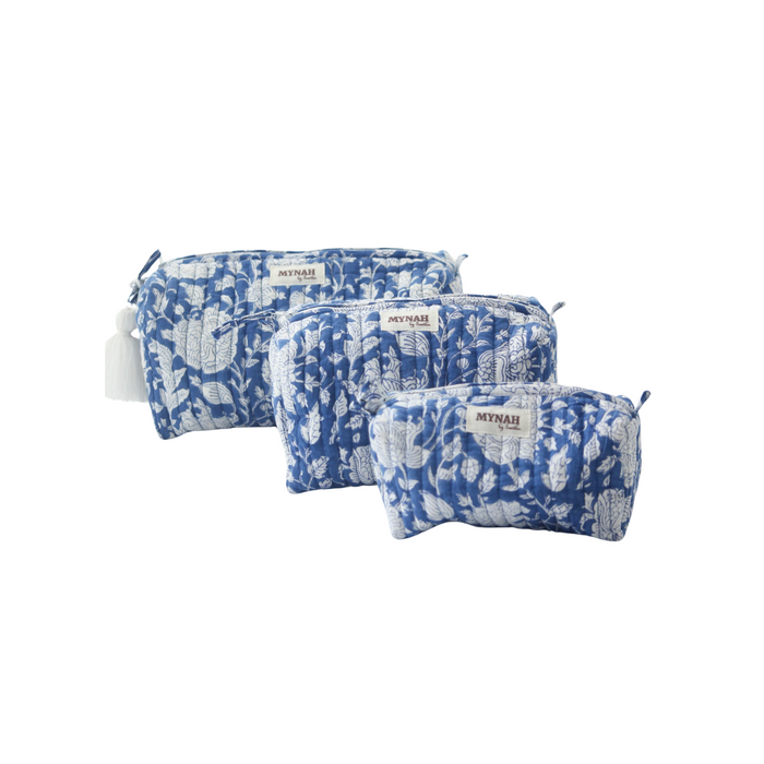 Porcelain Floral Cosmetic Bag
