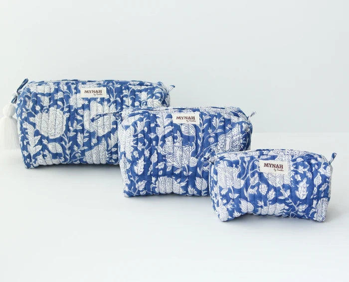Porcelain Floral Cosmetic Bag