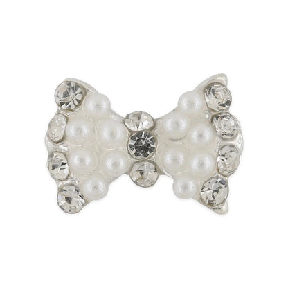 Pot of 10 Charms - Pearl Bow   Naio Nails