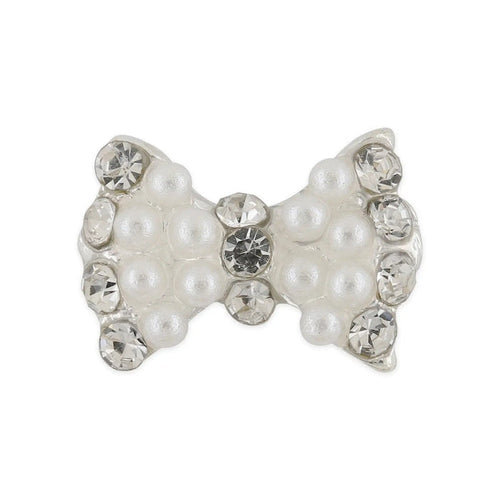Pot of 10 Charms - Pearl Bow   Naio Nails