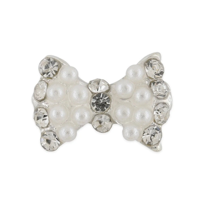 Pot of 10 Charms - Pearl Bow   Naio Nails