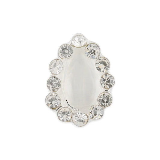 Pot of 10 Charms - Pearly Teardrop   Naio Nails