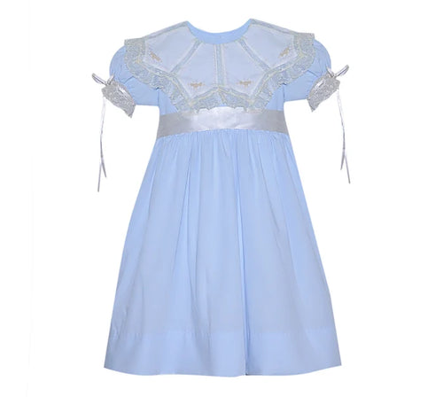 P&R Gracie Mae Girls Blue Dress