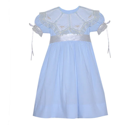 P&R Gracie Mae Girls Blue Dress