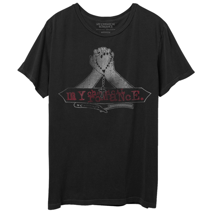 PRAYING HANDS DISTRESSED T-SHIRT
