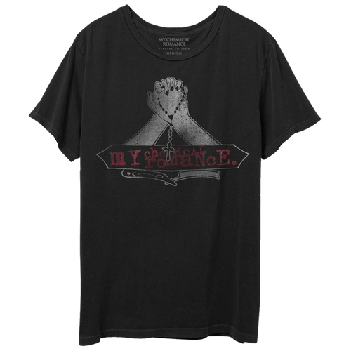 PRAYING HANDS DISTRESSED T-SHIRT