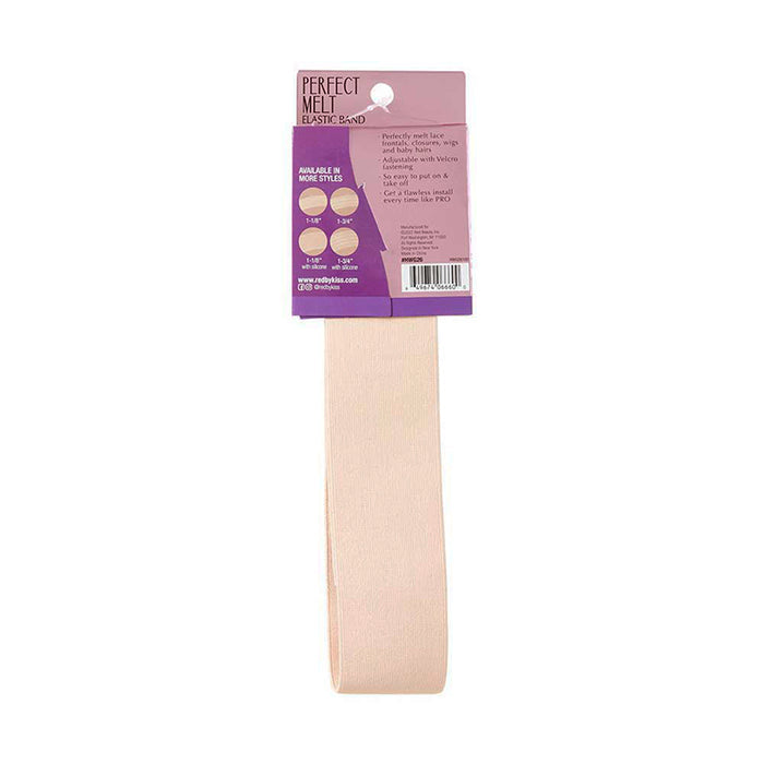 RED BEAUTY by KISS premium elastic wig band in beige for secure and comfortable wig fit