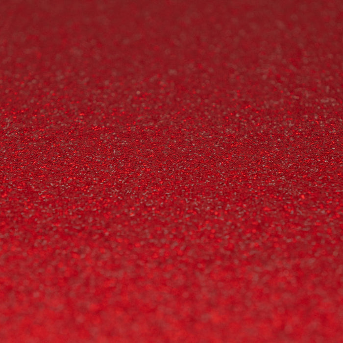Prism Studio - 12X12 Whole Spectrum Glitter Cardstock - Ruby (15 sheets). Heavyweight, 103.4lb (280 gsm) Sparkle and elegance to your projects. For crafting, scrapbooking, invitations, and DIY. At Embellish Away in Ontario Canada.