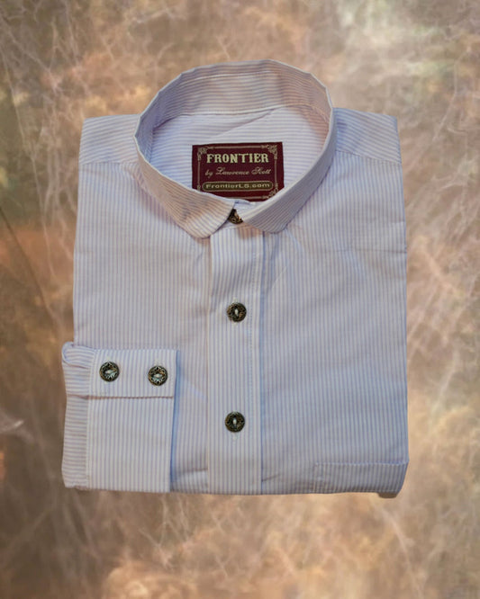 Purple and White Stripe Men's Dakota Shirt