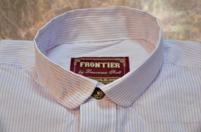 Purple and White Stripe Men's Dakota Shirt