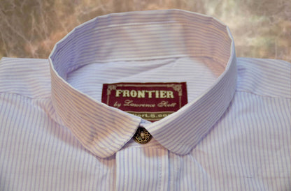 Purple and White Stripe Men's Dakota Shirt