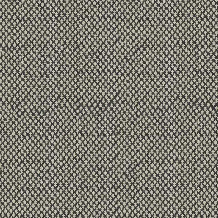 Quinn Charcoal fabric by the yard in charcoal geometric pattern, made to order, manufactured in USA with short lead times