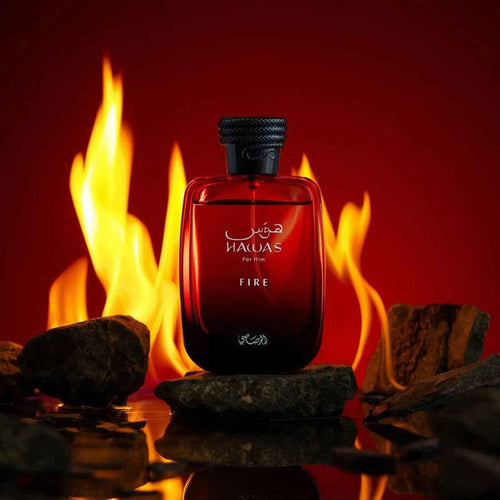 Rasasi Hawas Fire 100ml رصاصي حواس النار - Princess Cosmetics Qatar