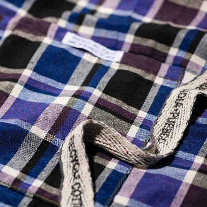 Recycled Cotton Blue Check Apron