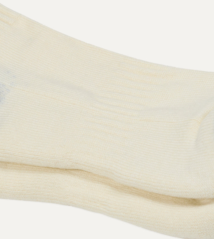 Red and Navy Striped Cotton Sport Socks