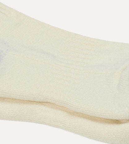Red and Navy Striped Cotton Sport Socks