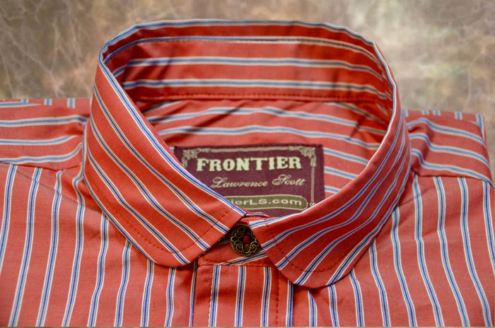 Red with Blue Stripe Men's Dakota Shirt