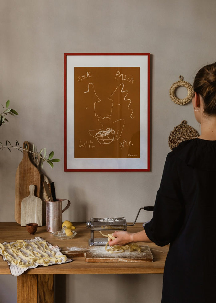 Red Wood Frame