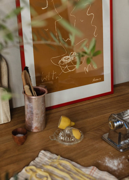 Red Wood Frame